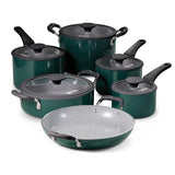 Nesting 11 Piece Ceramic Nonstick Cookware Set