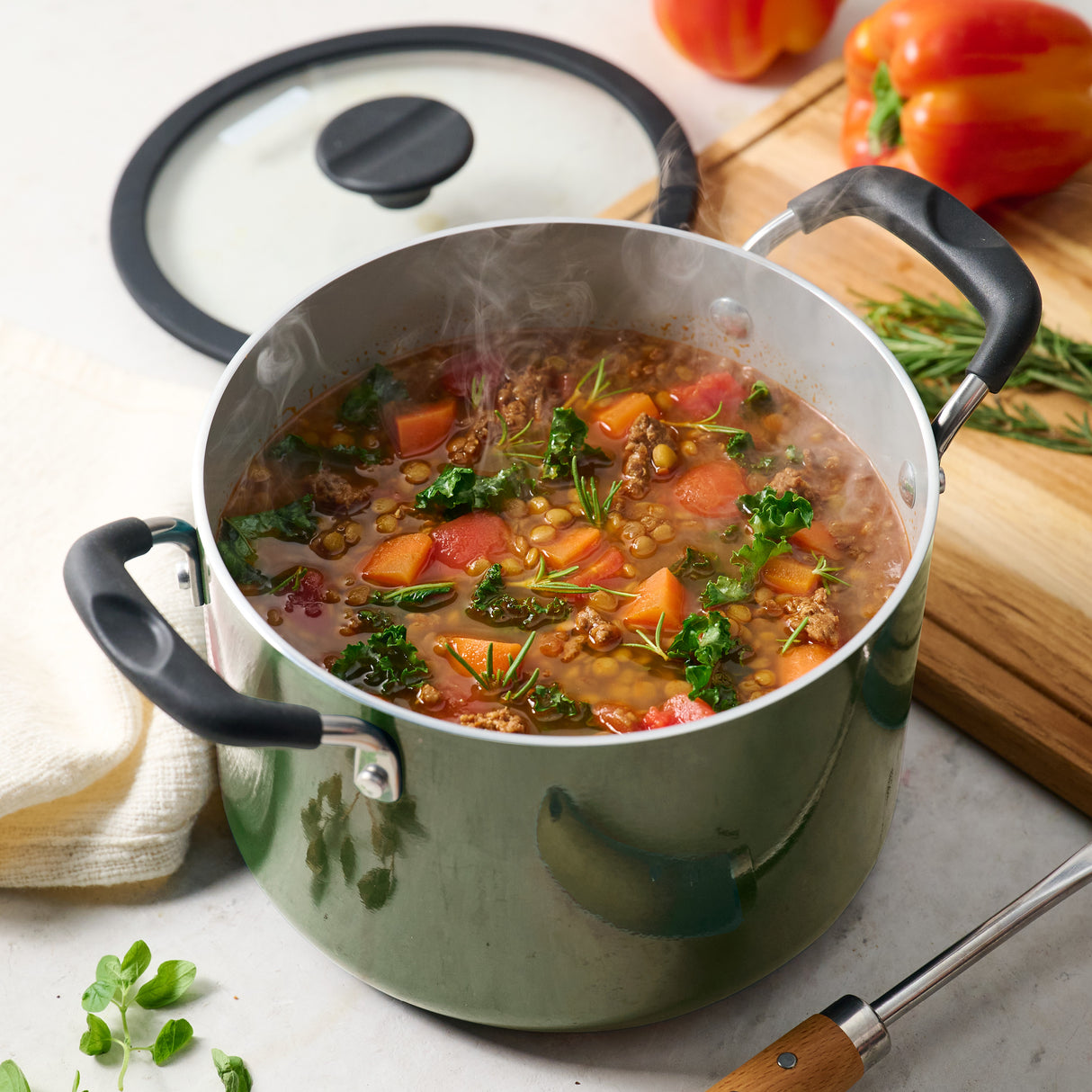 Nesting 11 Piece Ceramic Nonstick Cookware Set