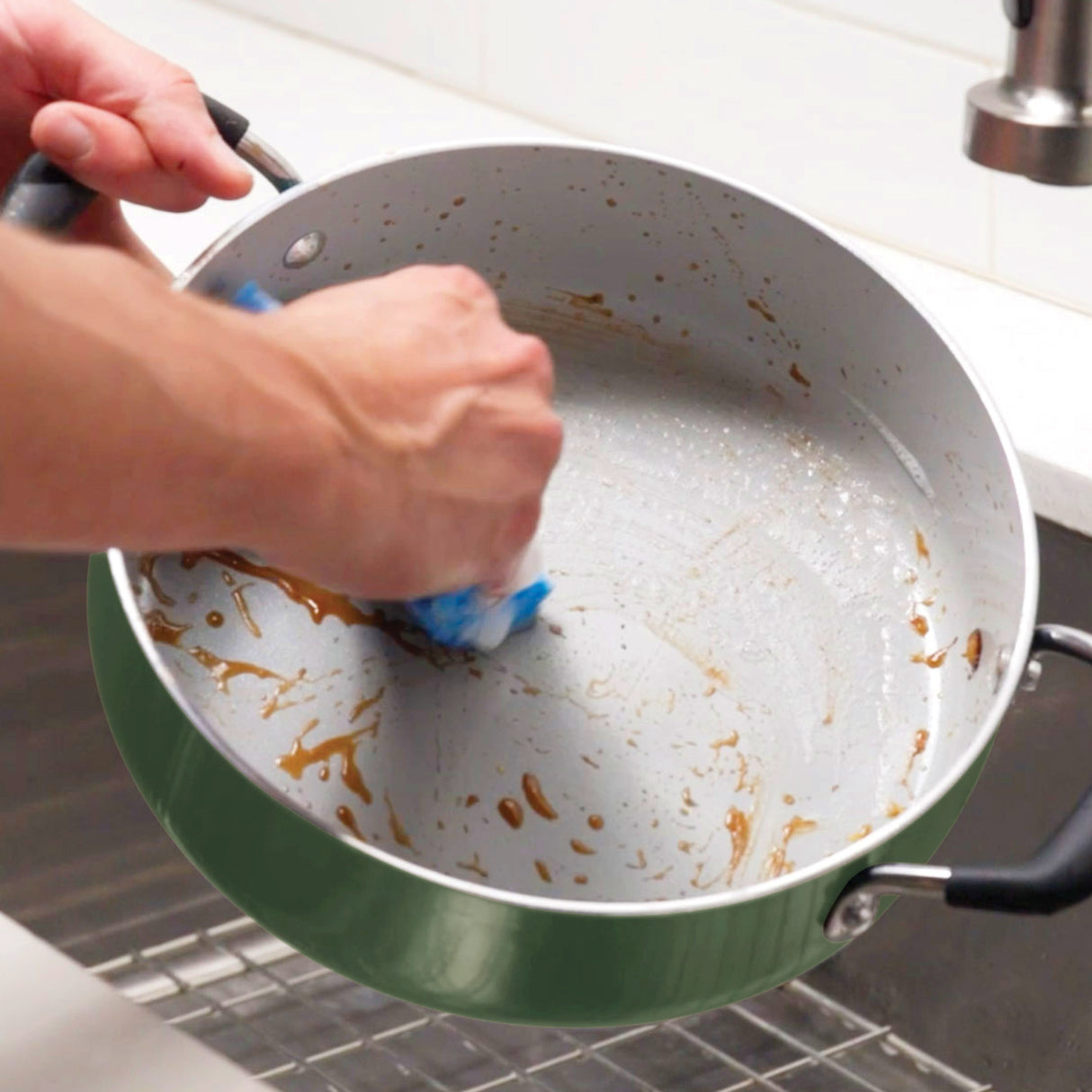 Nesting 11 Piece Ceramic Nonstick Cookware Set