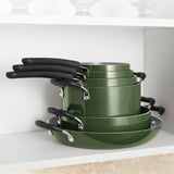 Nesting 11 Piece Ceramic Nonstick Cookware Set