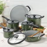 Nesting 11 Piece Ceramic Nonstick Cookware Set