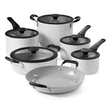 Nesting 11 Piece Ceramic Nonstick Cookware Set