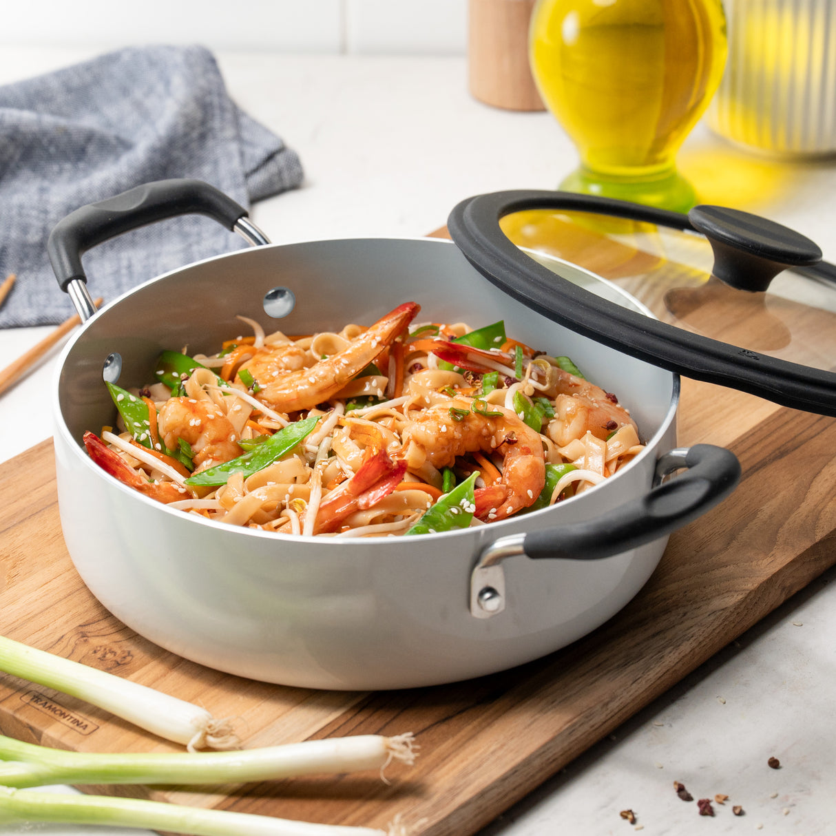 Nesting 11 Piece Ceramic Nonstick Cookware Set