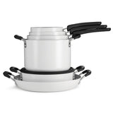 Nesting 11 Piece Ceramic Nonstick Cookware Set