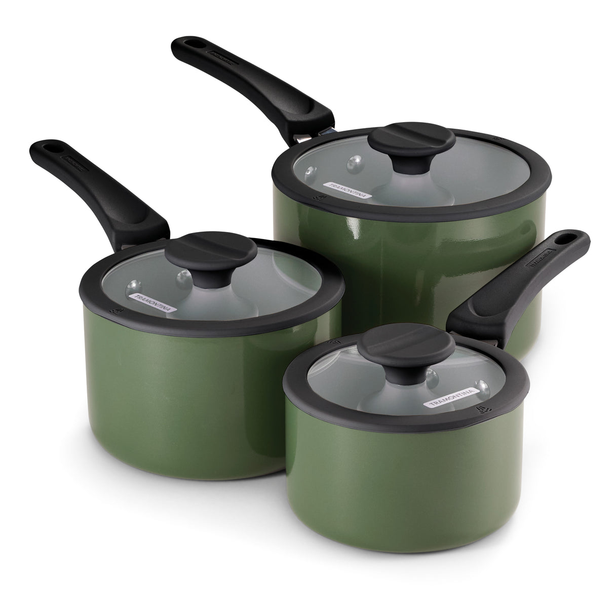 Nesting 6 Piece Ceramic Nonstick Cookware Set