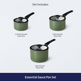 Nesting 6 Piece Ceramic Nonstick Cookware Set