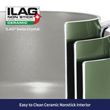 Nesting 6 Piece Ceramic Nonstick Cookware Set