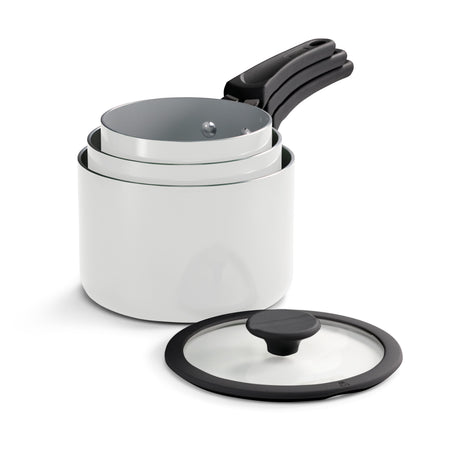 Nesting 6 Piece Ceramic Nonstick Cookware Set