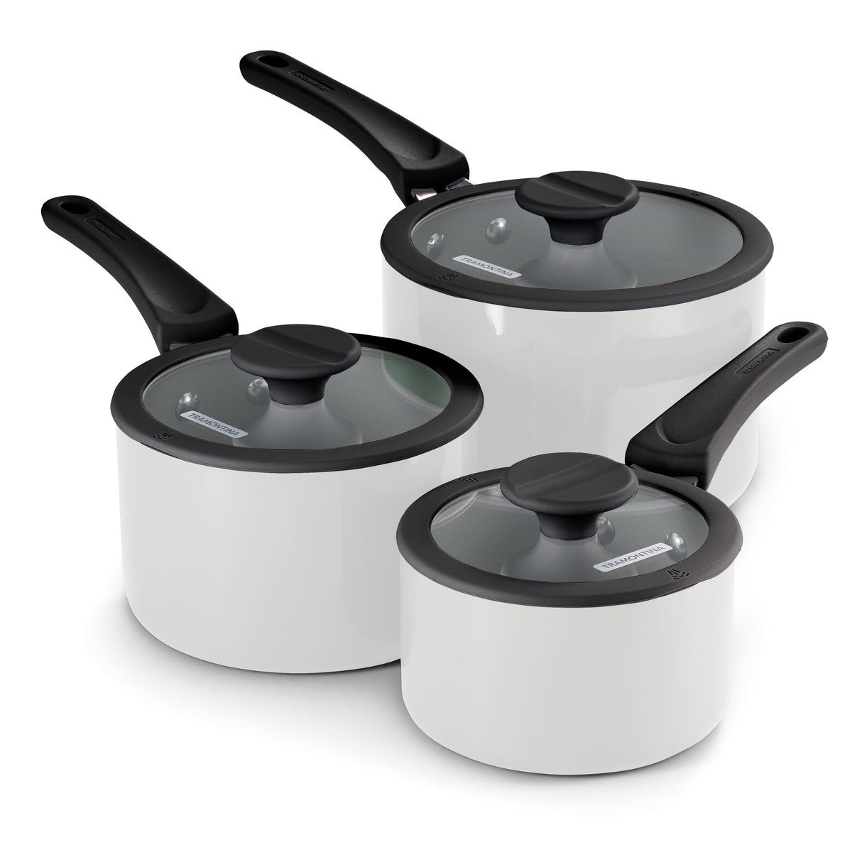 Nesting 6 Piece Ceramic Nonstick Cookware Set
