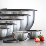 Tramontina Covered Mixing Bowls Stainless Steel 14 Pc Gray