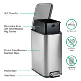 2 Gallon Step Cans - 2 Pack