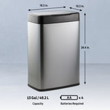 Large Stainless Steel Sensor Bin