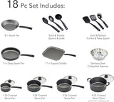 Tramontina PrimaWare 18 Pc Aluminum Nonstick Cookware Set