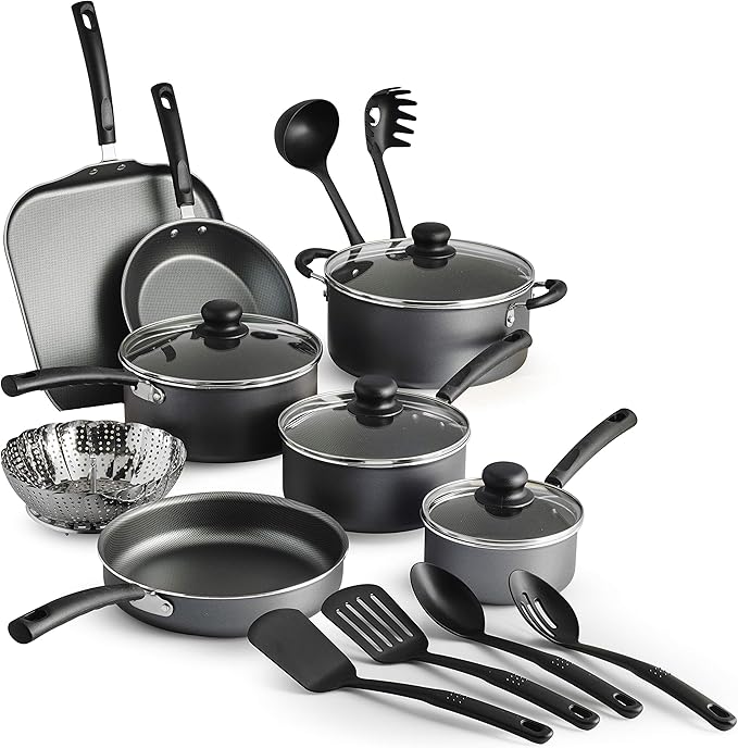 Tramontina PrimaWare 18 Pc Aluminum Nonstick Cookware Set