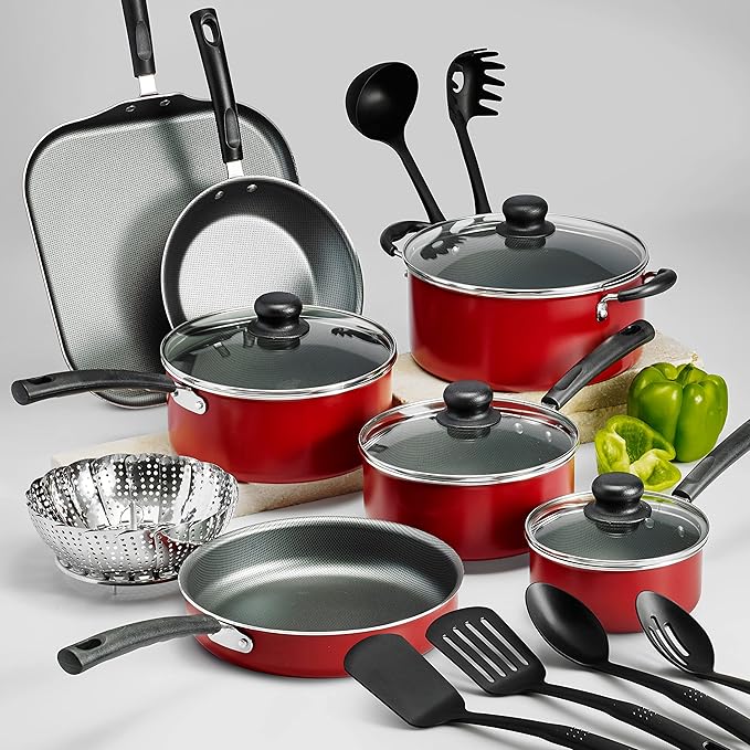 Tramontina PrimaWare 18 Pc Aluminum Nonstick Cookware Set