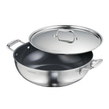 Utsava Tri-Ply Clad Covered Kadai with Ceramic Interior