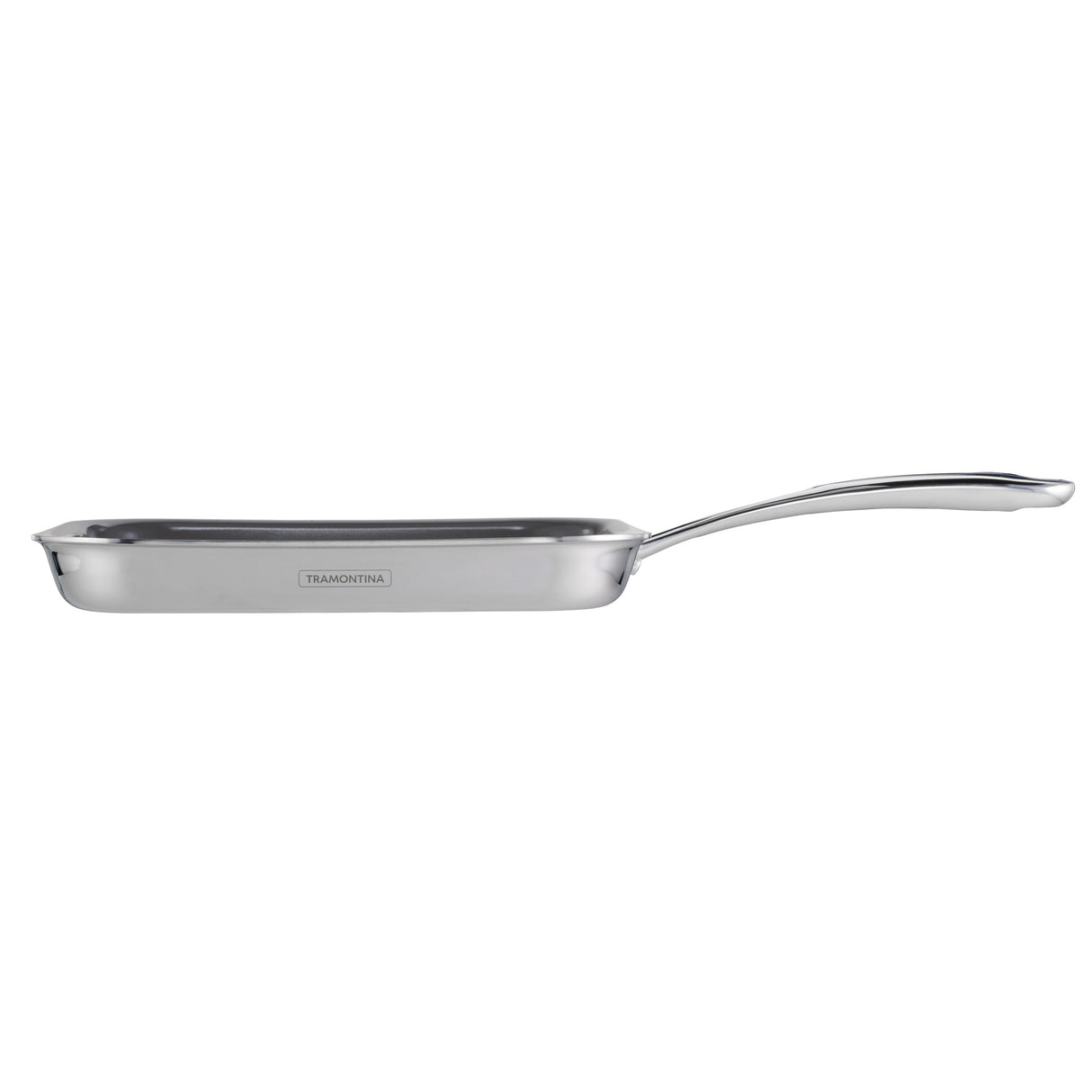 Utsava Tri-Ply Clad 10-Inch Grill Pan with Ceramic Interior