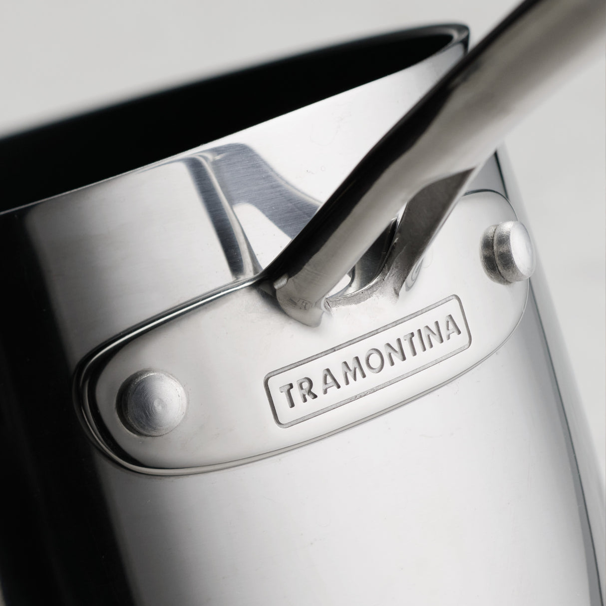 Utsava Tri-Ply Clad 2.2 Qt Covered Saucepan with Ceramic Interior