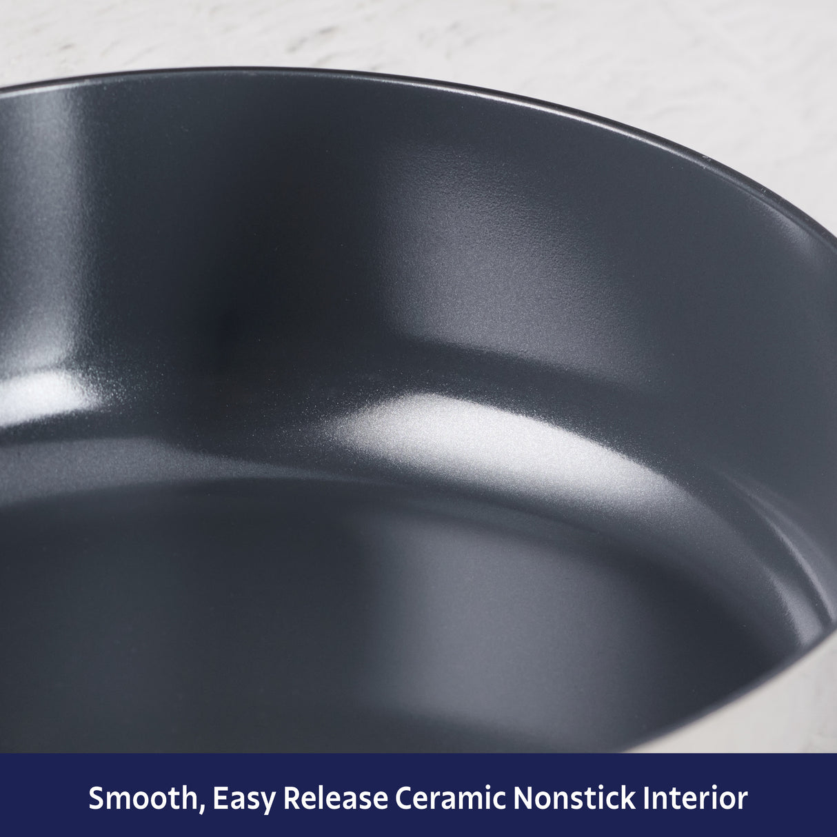 Utsava Tri-Ply Clad 2.2 Qt Covered Saucepan with Ceramic Interior