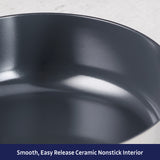 Utsava Tri-Ply Clad 2.2 Qt Covered Saucepan with Ceramic Interior