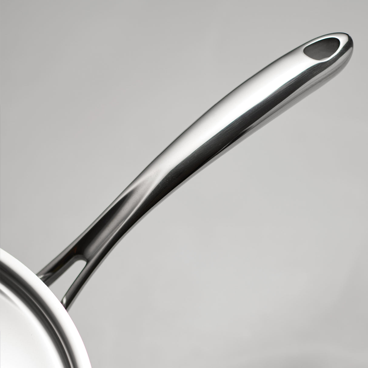Utsava Tri-Ply Clad 2.2 Qt Covered Saucepan with Ceramic Interior