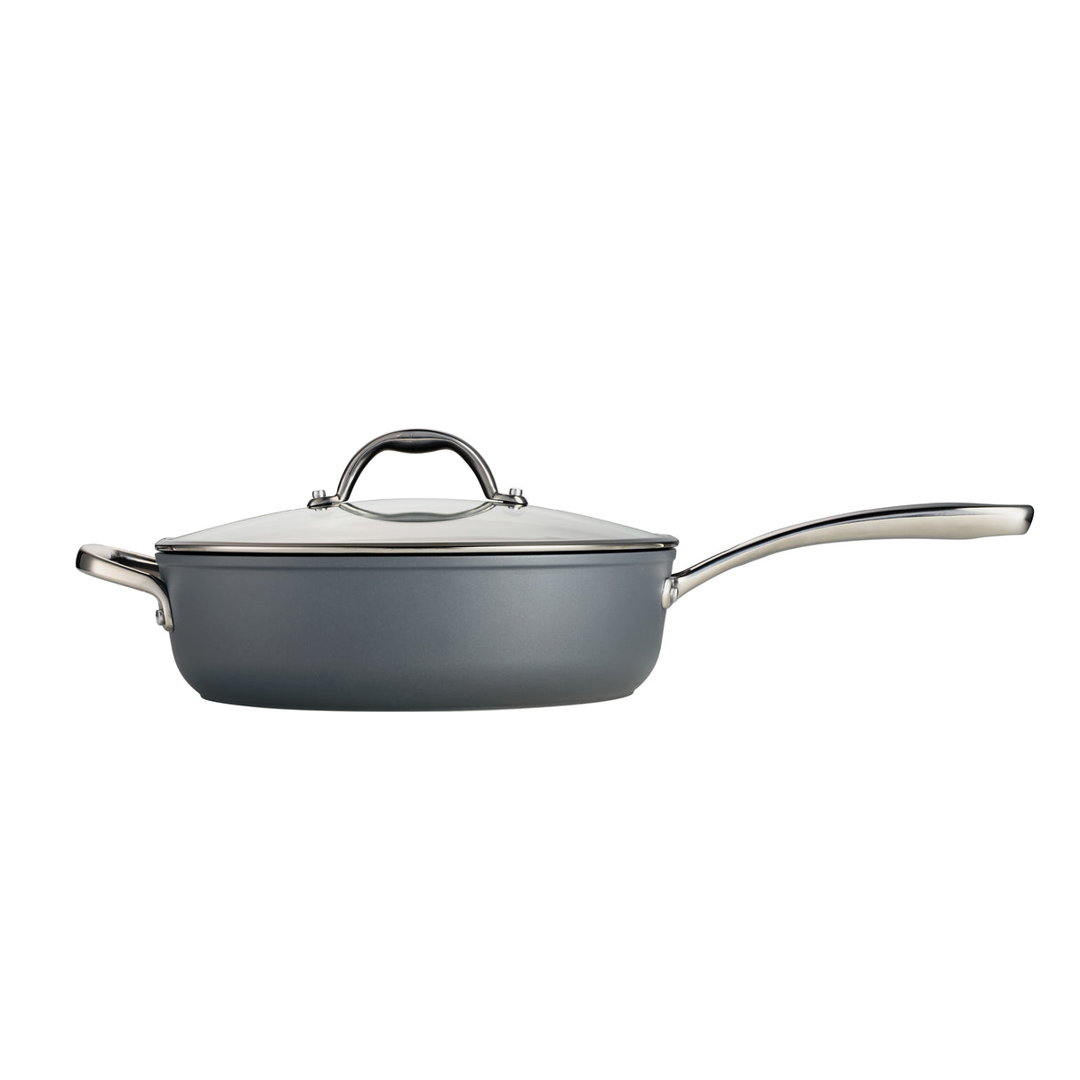 9 Piece Induction Nonstick Cookware Set - Slate Gray