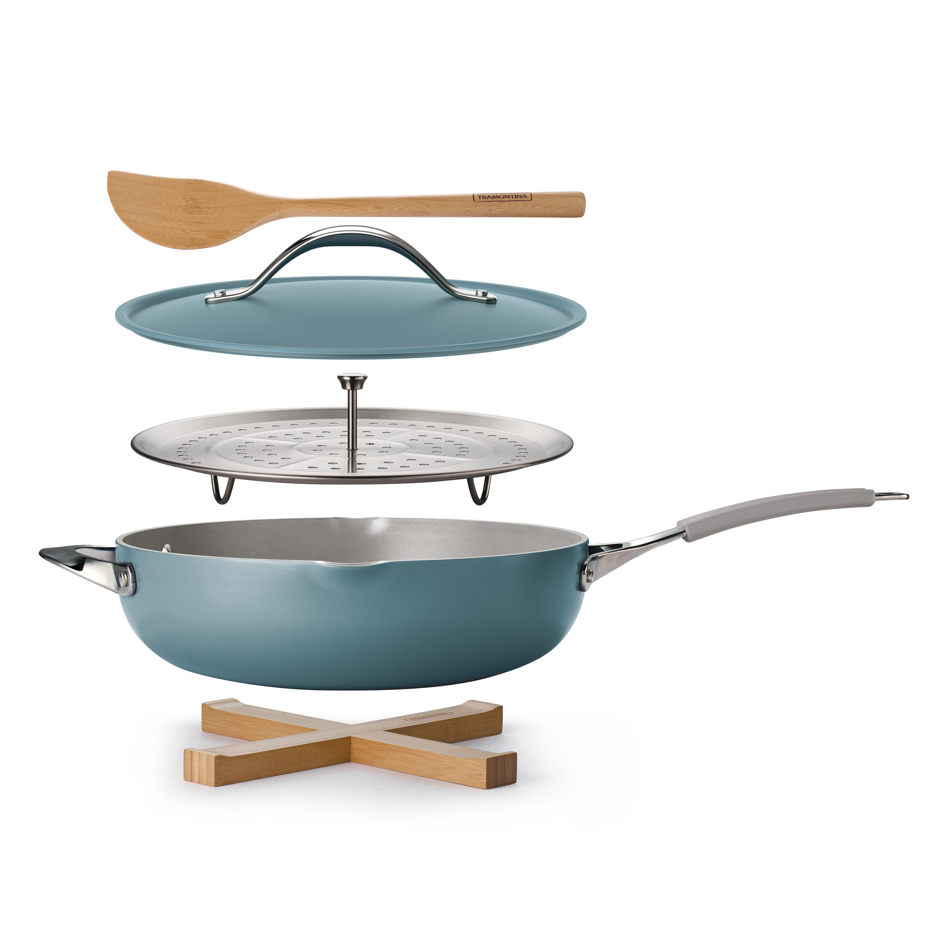 All in One Plus Pan, 5 Quart Ceramic Non Stick – Tramontina Canada