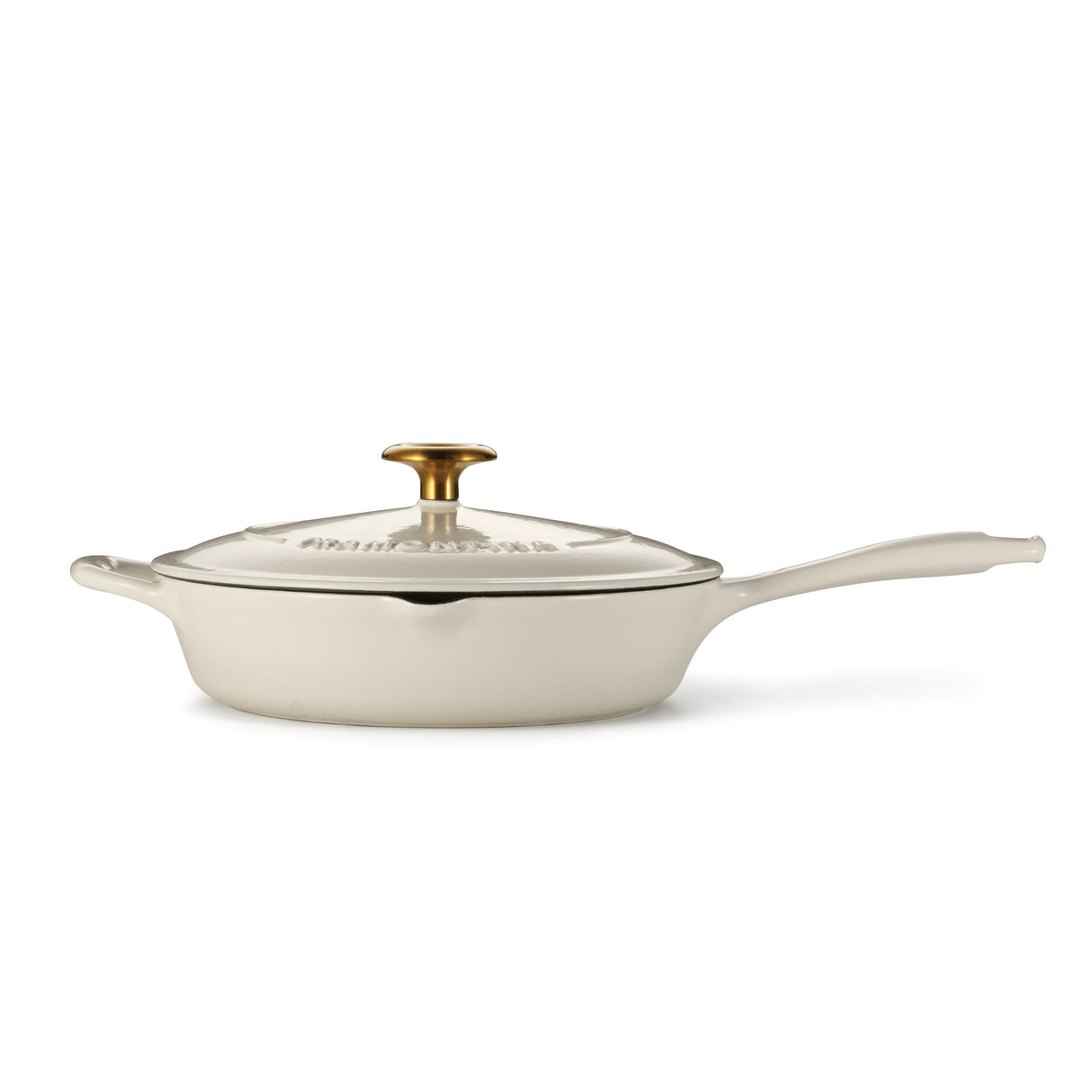 Bestow 10 Inch Enameled Cast-Iron  Covered Skillet