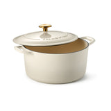 Bestow 5.5 Quart Enameled Cast Iron Covered Round Dutch Oven