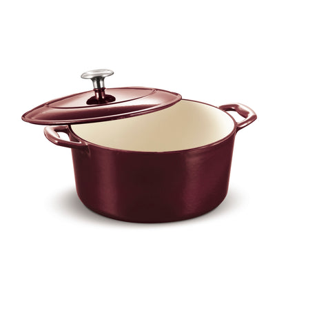 Bestow 5.5 Quart Enameled Cast Iron Covered Round Dutch Oven