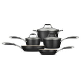 8 Piece Ceramic Cookware Set - Black