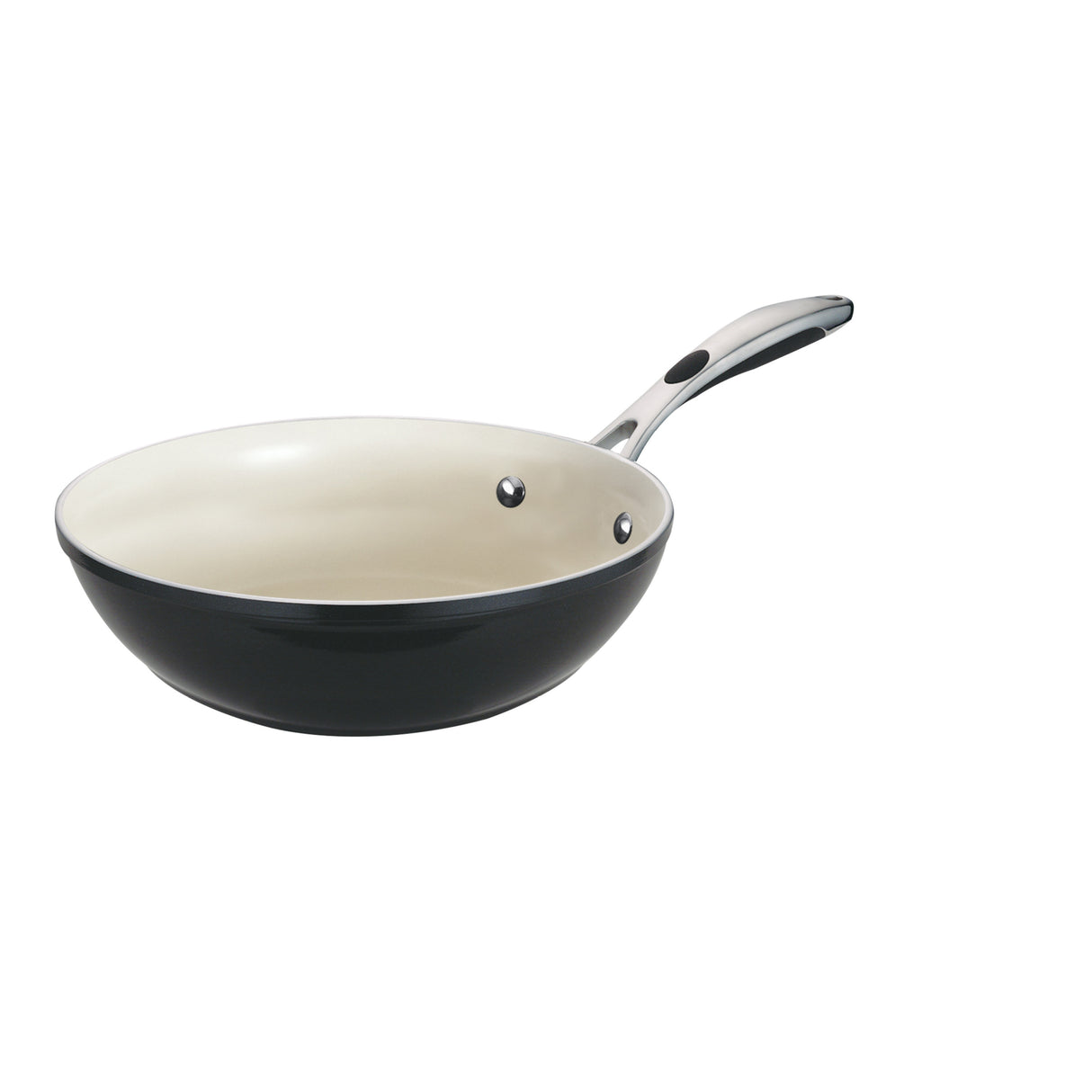 11 in Ceramic Stir-Fry - Black
