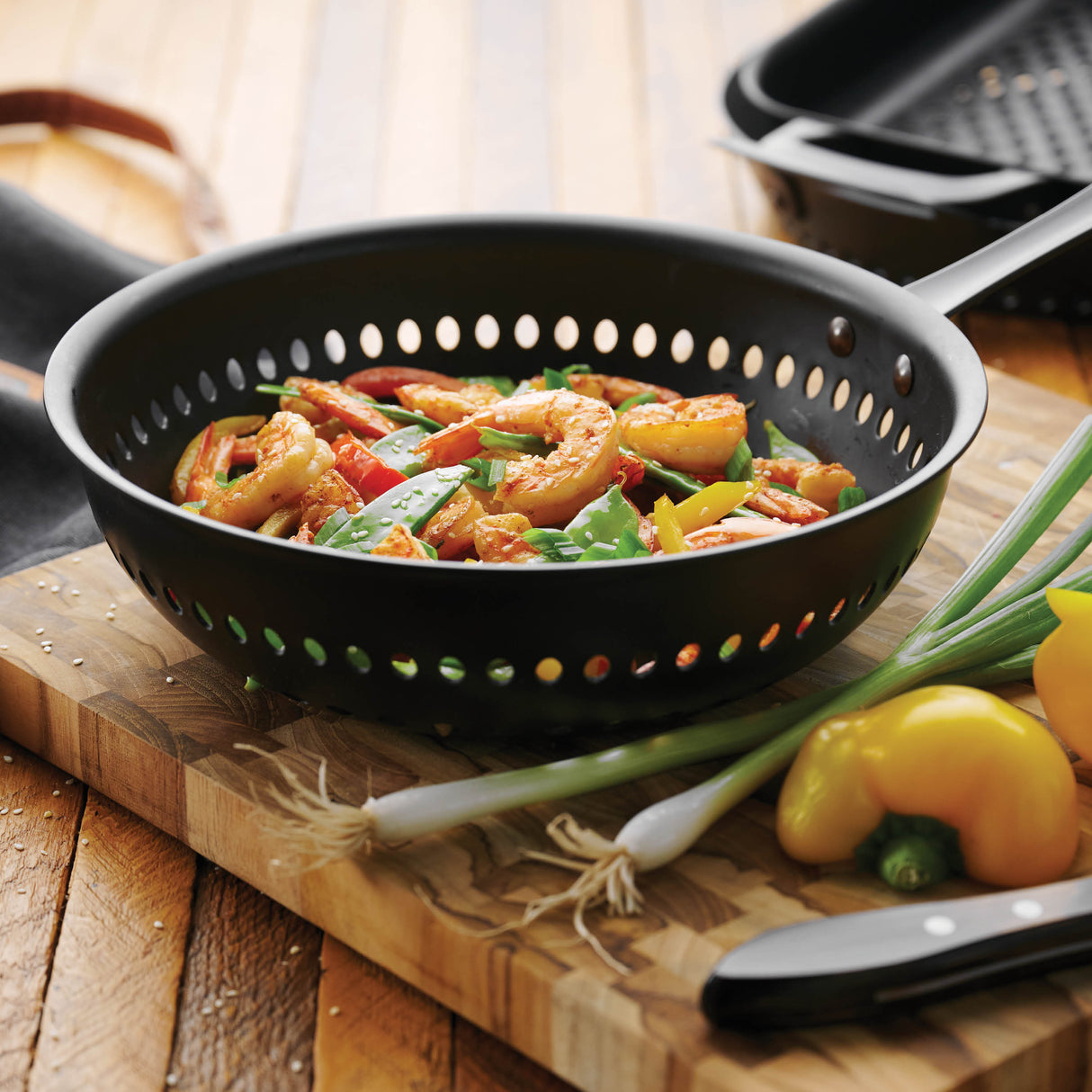 Wok 10 po - Rond - Acier au carbone