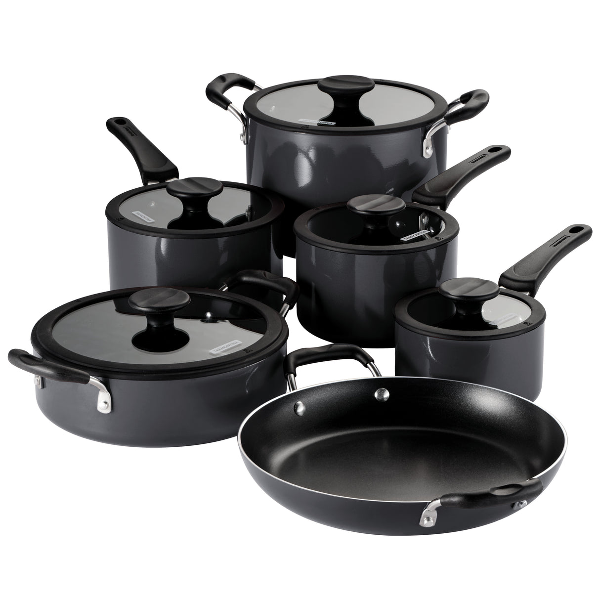 Nesting 11 Piece Nonstick Cookware Set