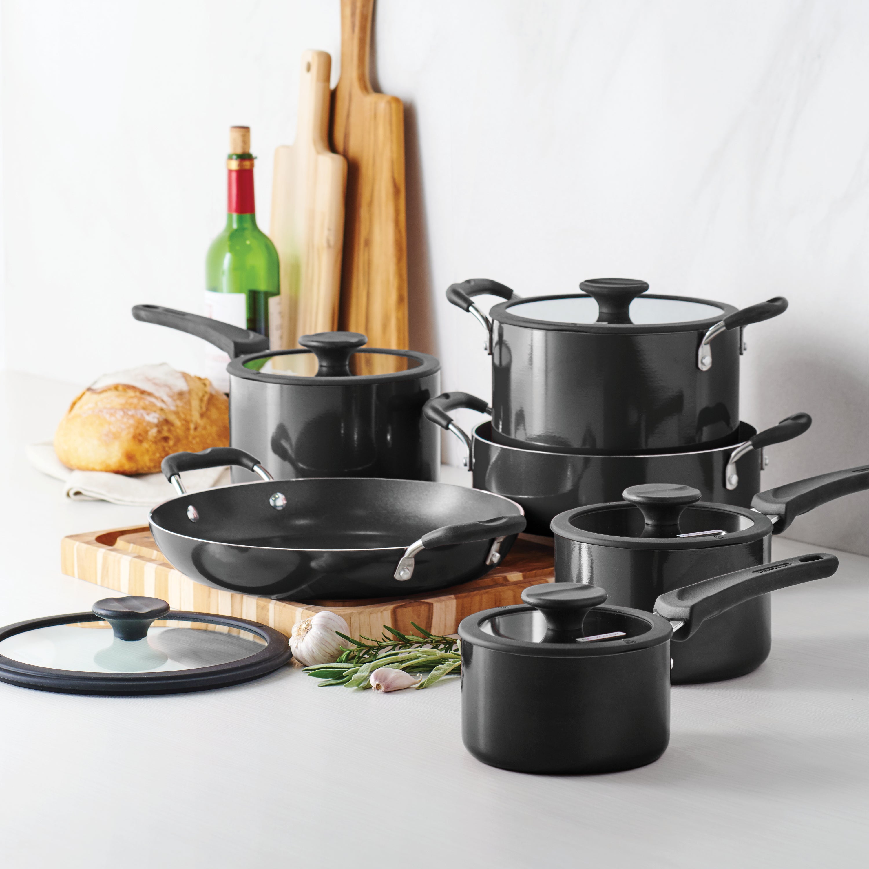 Tramontina Nesting 11 Piece Nonstick Cookware Set – Tramontina Canada