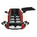 Nesting 11 Piece Nonstick Cookware Set