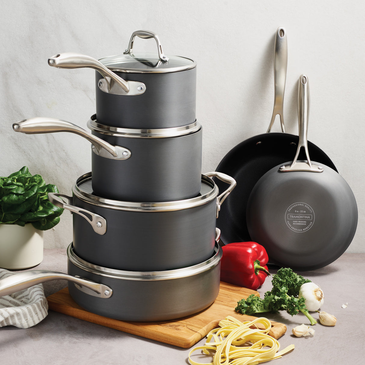 OnyxPro Hard Anodized Cookware Set