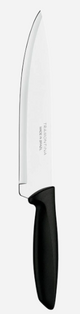 7" Chef's Knife Plenus Cutlery Stainless Steel Black Polypropylene Handle