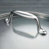 Tri-Ply Clad Covered Stainless Steel Covered Sauce Pan - Glass Lid