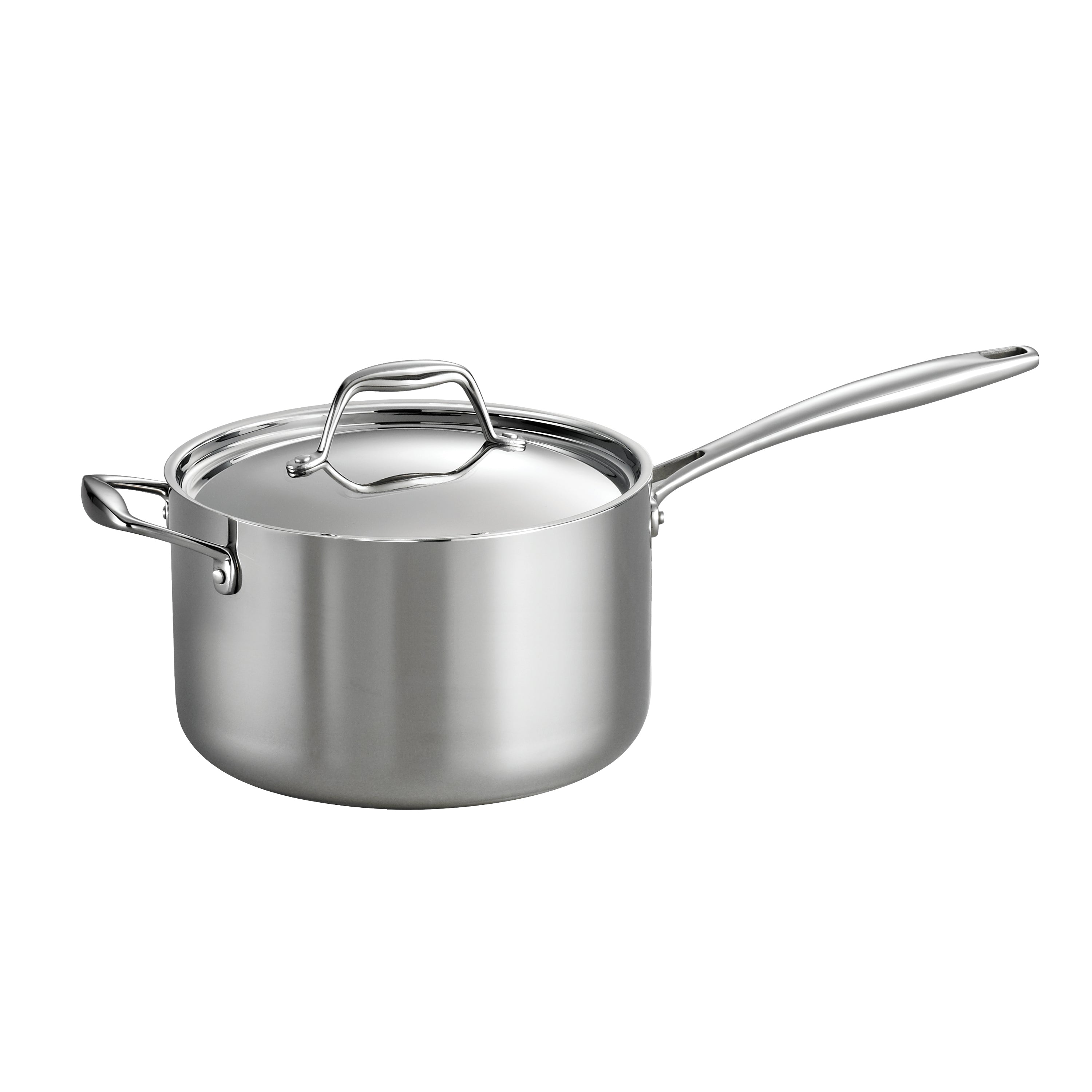 Signature Tri-Ply Clad Stainless Steel Covered Sauce Pan