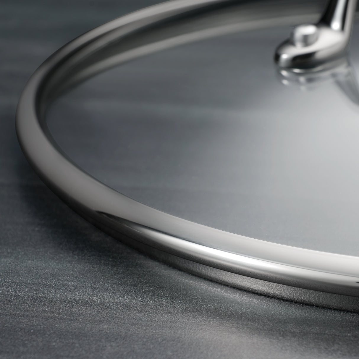 Tri-Ply Clad 5 Quart Stainless Steel Covered Dutch Oven - Glass Lid