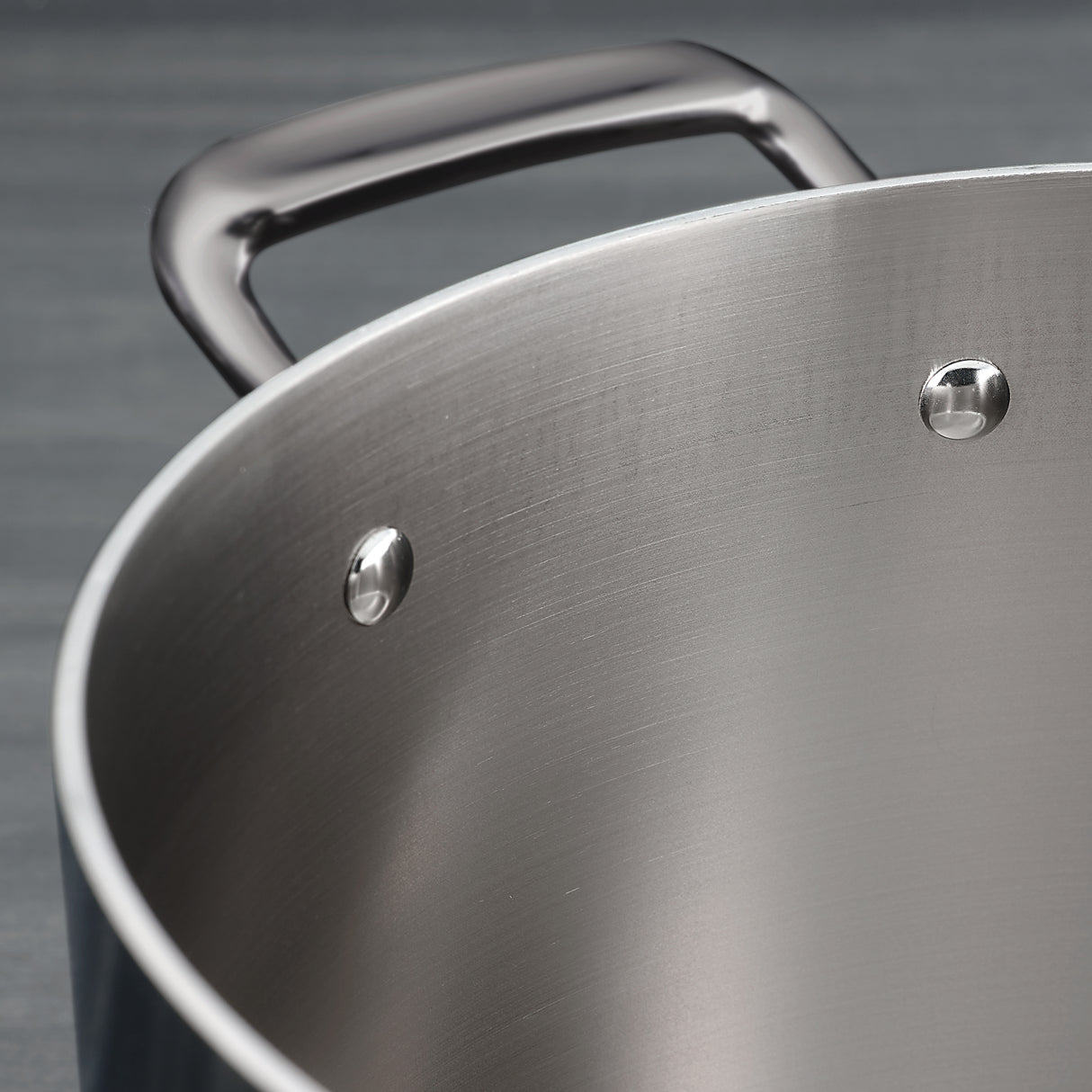 Tri-Ply Clad 5 Quart Stainless Steel Covered Dutch Oven - Glass Lid