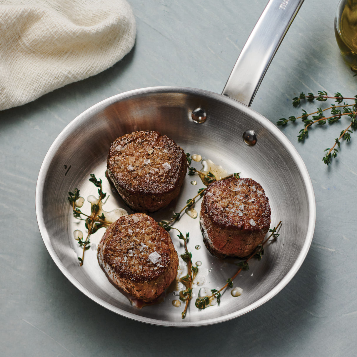 Tempo Tri-Ply Base Stainless Steel Fry Pan