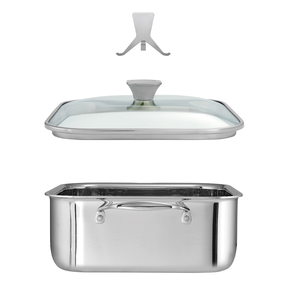 Tramontina Tri-Ply Clad 11 in Stainless Steel Roasting Pan